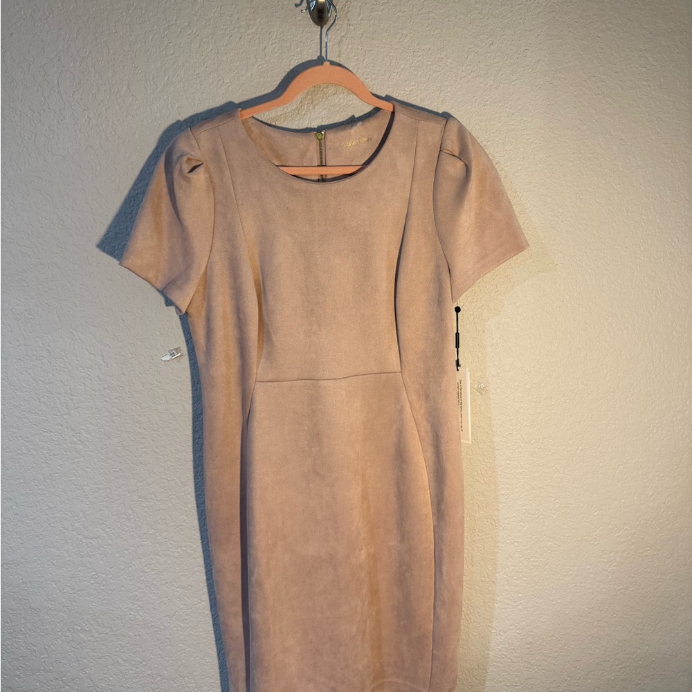 Calvin Klein Taupe Mini Dress